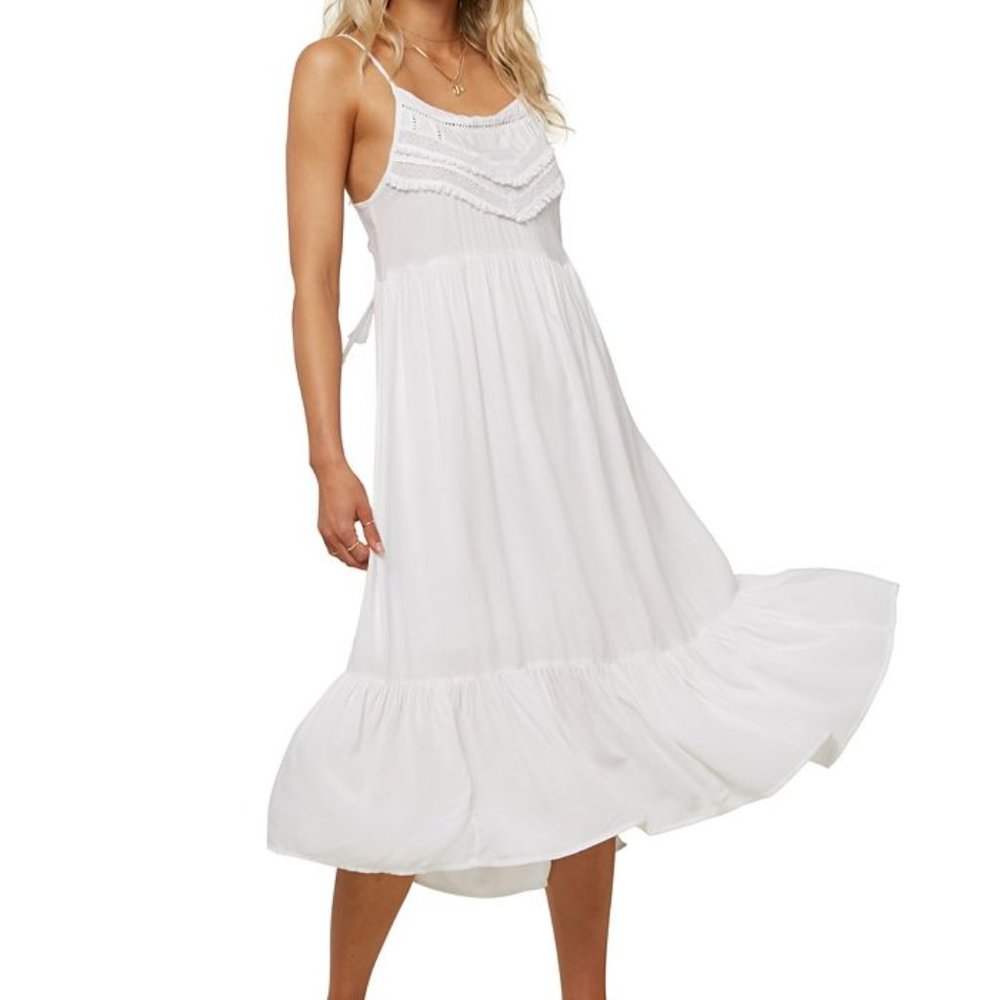O’Neill Lexi Lace-Up-Back Midi Dress